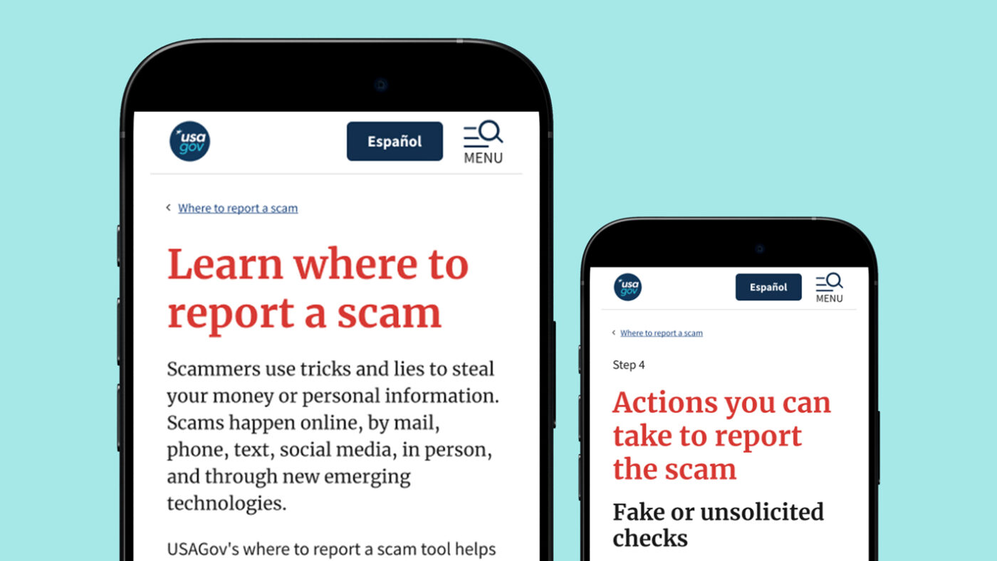 Scam wizard app on mobile screen
