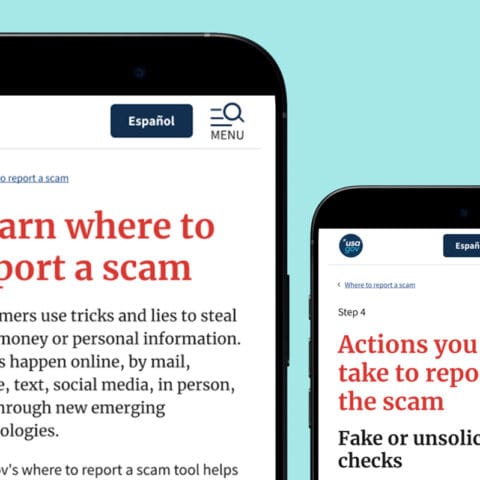 Scam wizard app on mobile screen
