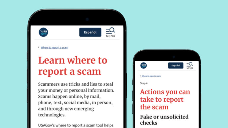 Scam wizard app on mobile screen