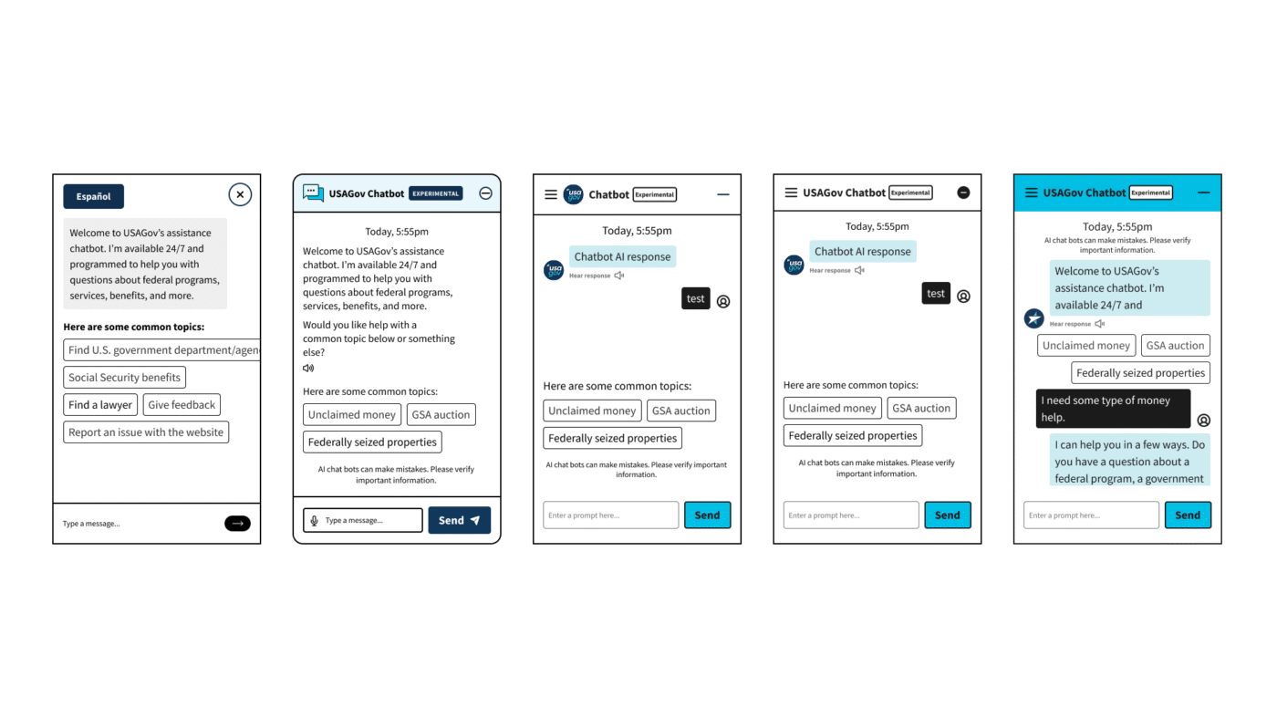 Chatbot screen evolution with accessibility considerations